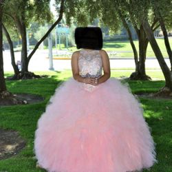 Blush Quinceañera Dress Large