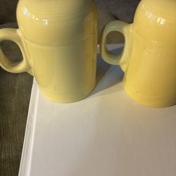 Fiesta Yellow Salt And Pepper Shakers