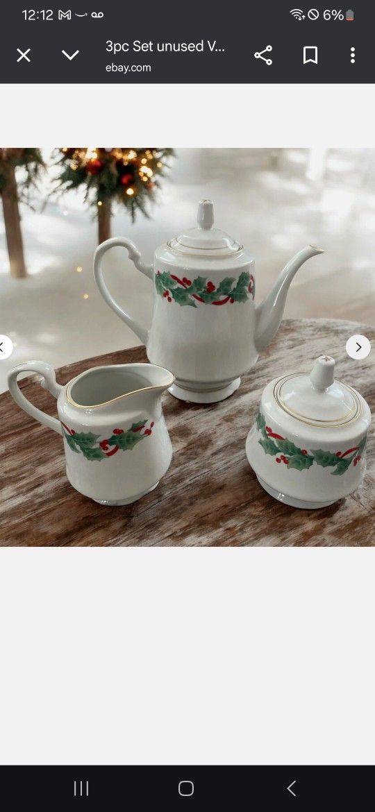 Sango "Noah" Tea Set.