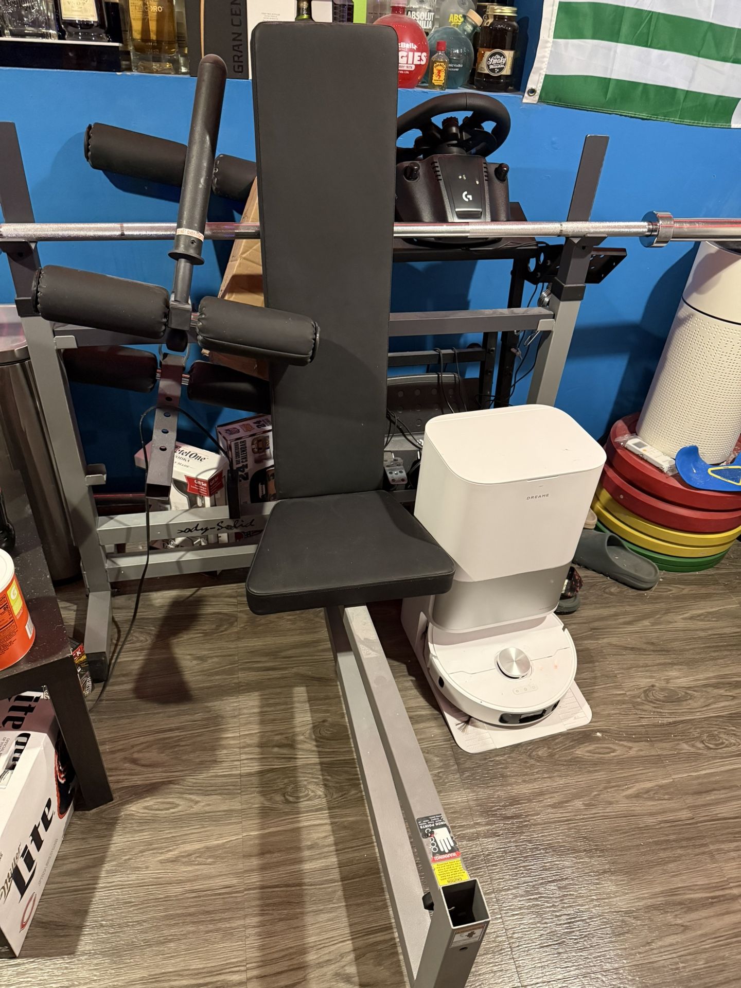 Bench Press With Barbell And Weights