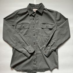 Mens Wrangler Classic Casual Dress  Shirt / Button Up Durable Fit Size Small