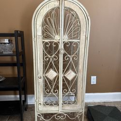 White Antique Wine Rack / Bottle Holder