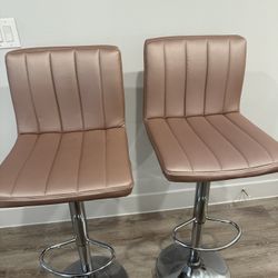 Set of 2 Adjustable Bar Stools – Modern & Stylish