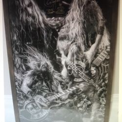 Black Label Society 2018 SDMF Zakk Wylde Signed Autographed 38" x 26" Poster