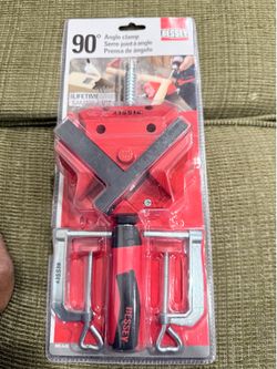 BESSEY 90° Corner Clamp for Woodworking – T Joint & Miter Clamp Tool (WS-3+2K)
