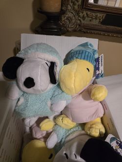 Snoopy And Woodstock Christmas Plush 2024