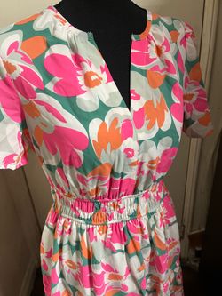 Super cute colorful dress with waist band