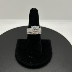 BRAND NEW 14KW 7.04CTW Round Cut Bridal Set