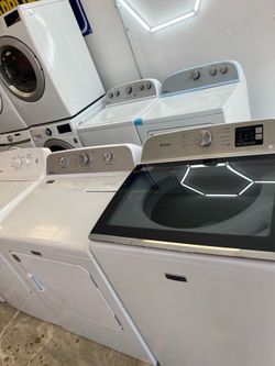 Maytag glass top washer and dryer