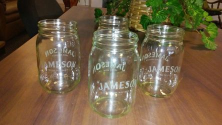 Jameson Irish Whiskey mason jars