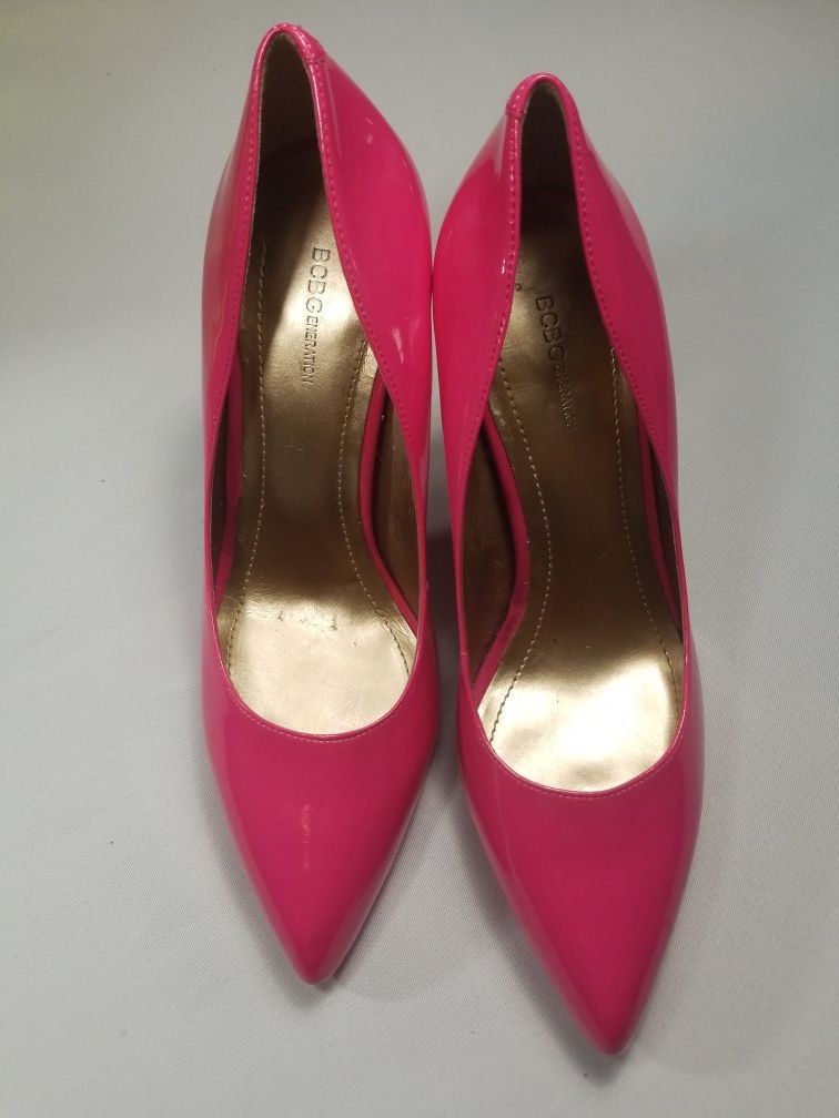bcbgeneration Womens Size 8.5 Hot Pink Heels