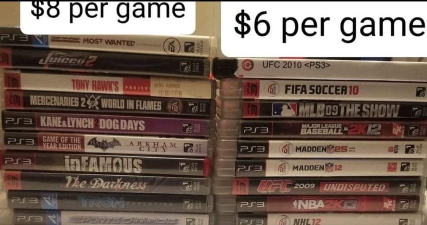 Ps3 Games Various prices 