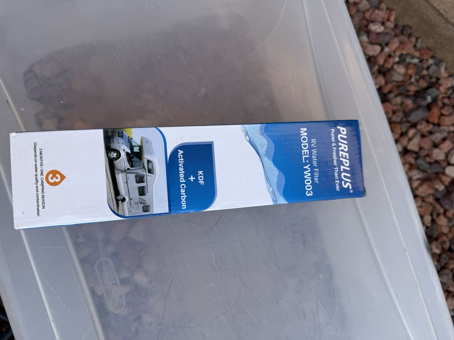 Water filter for RV or travel trailer