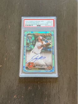 2024 topps chrome auto jackson holliday /175 psa 10