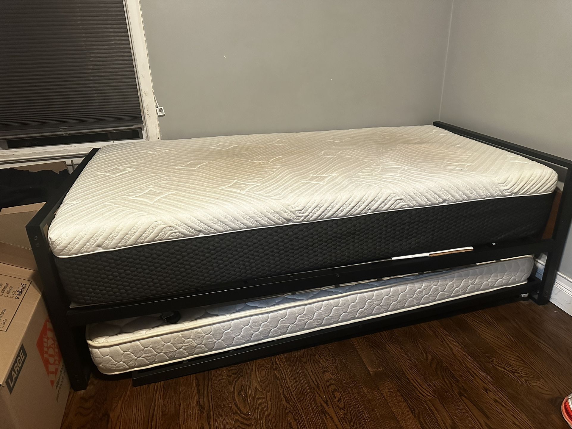Bed Frame Plus Bottom Mattress Only 
