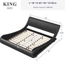 LOW SLEIGH BED FRAME ONLY