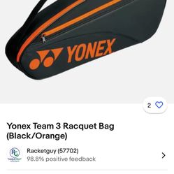 Yonex Bags For Racquets 3pcs 
