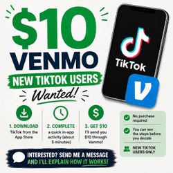 💸 $10 Venmo for New TikTok Users
