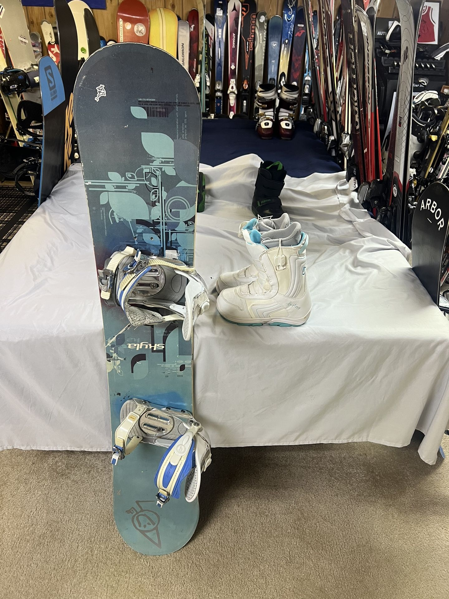 K2 Snowboard Package With Boots And Bindings 