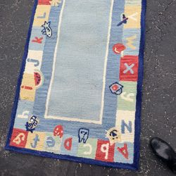 Vintage Pottery Barn Wool Rug