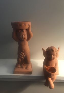 Candle holders - cherubs