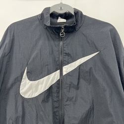 Women’s Nike Swoosh Windbreaker Black Jacket