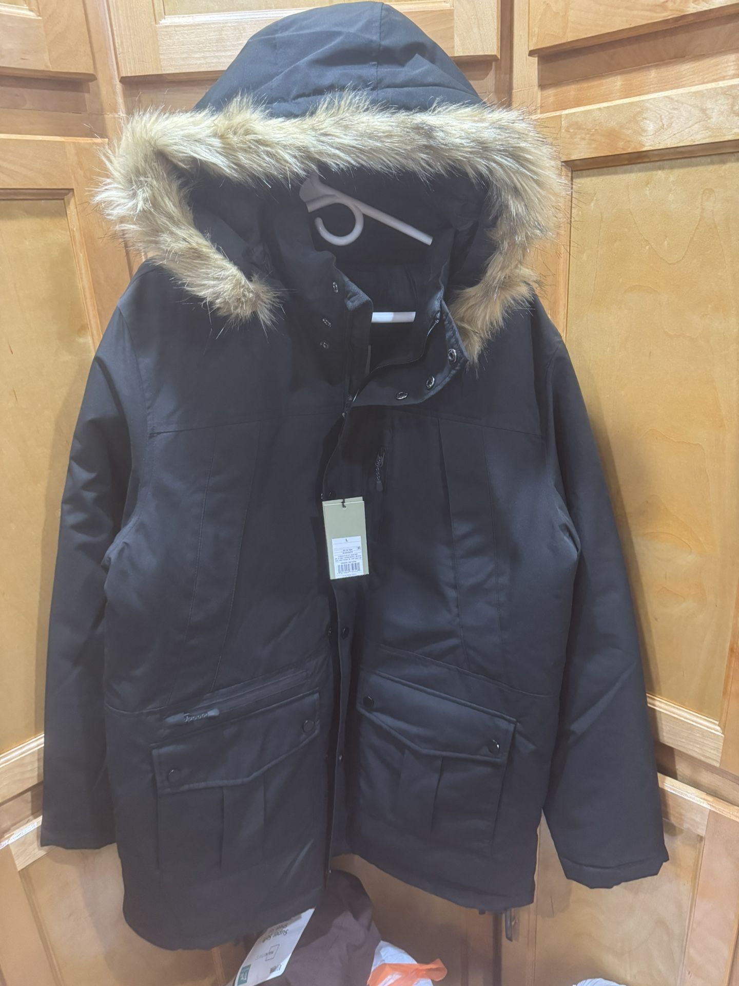 Men's Big & Tall Heavyweight Parka - Goodfellow & Co™ Black
