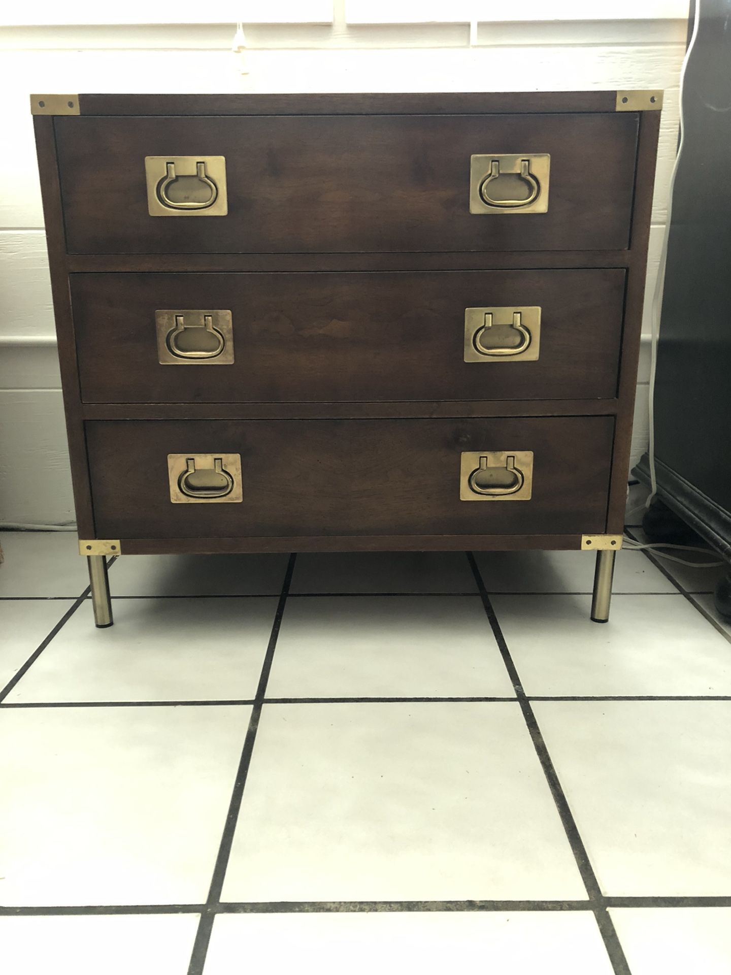 Henredon Campaign Nightstand