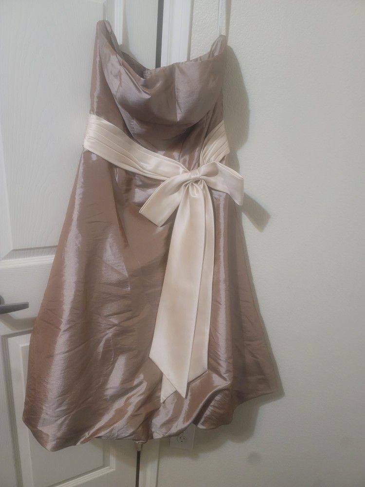 BILL LEVKOFF Strapless Bow Dress Wedding/Prom BEST OFFER WILL BE CONSIDERED
