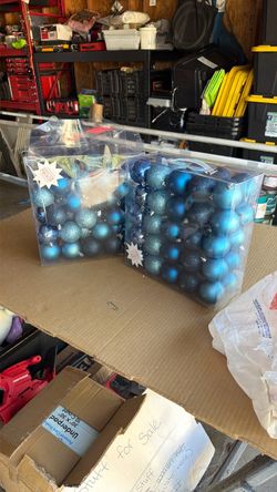 Blue Christmas ornament