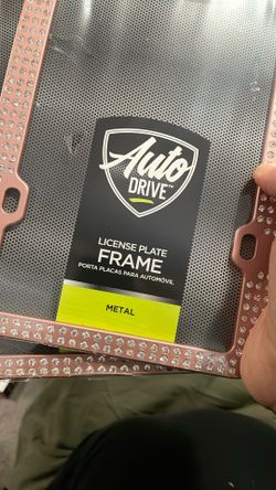 Pink license plate frames