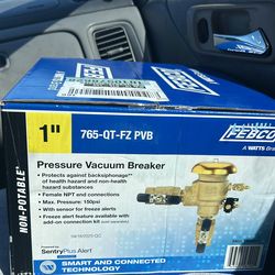 1”pressure vacuum breaker