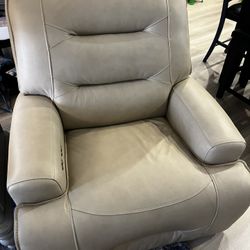 Stone Leather Electric Recliner And Sofa