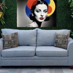 (Free Delivery 🚚) Gray Couch 🛋️ 