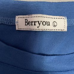 Berryou blue dress brand new size Large