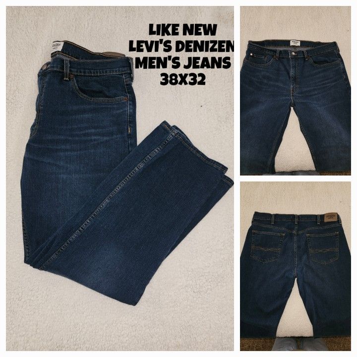LIKE NEW, LEVI'S DENIZEN JEANS, MEN'S 38X32