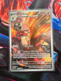 Pokémon TCG Blaziken 192/182 Sv10 Destined Rivals Holo Illustration Rare Stage …