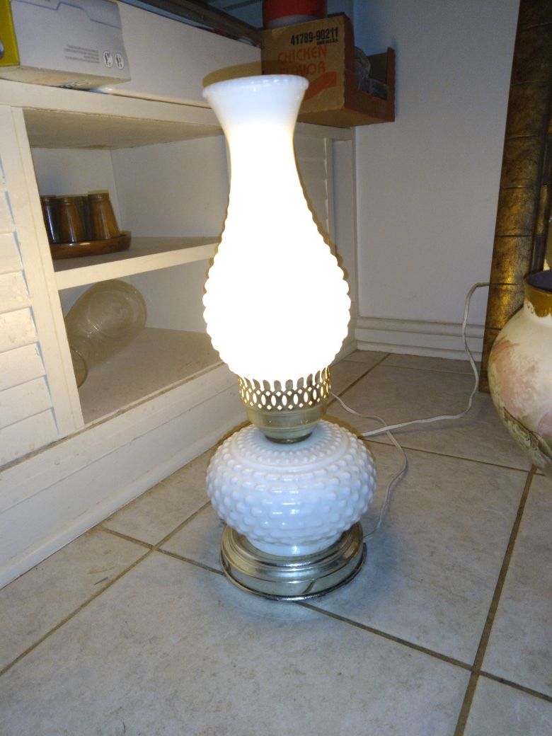 Vintage Milk Glass Lamps