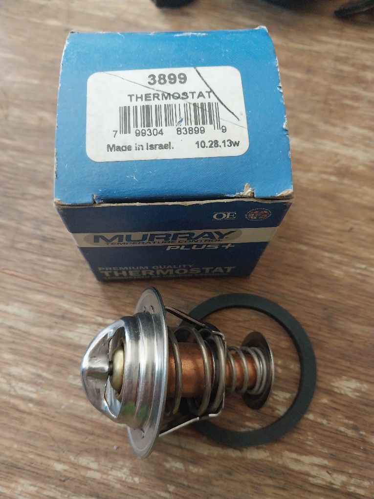 Car Thermostat Murray 3899 With Rubber Seal 195 degrees Fahrenheit 91 degrees Celsius NEW