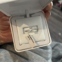 Natural White Diamond & Gold ring Or Necklaces