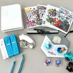 Nintendo Wii RVL-001 Console incl. 4 Controllers/Games/ Motion Sensor