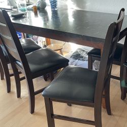 Marble Kitchen Dinner Table With Chairs
