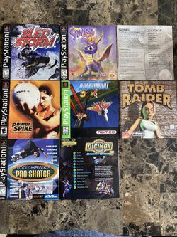 PS1 Game Case Cover/Manuals
