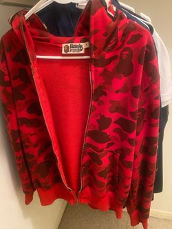 Bape hoodie, Red, medium