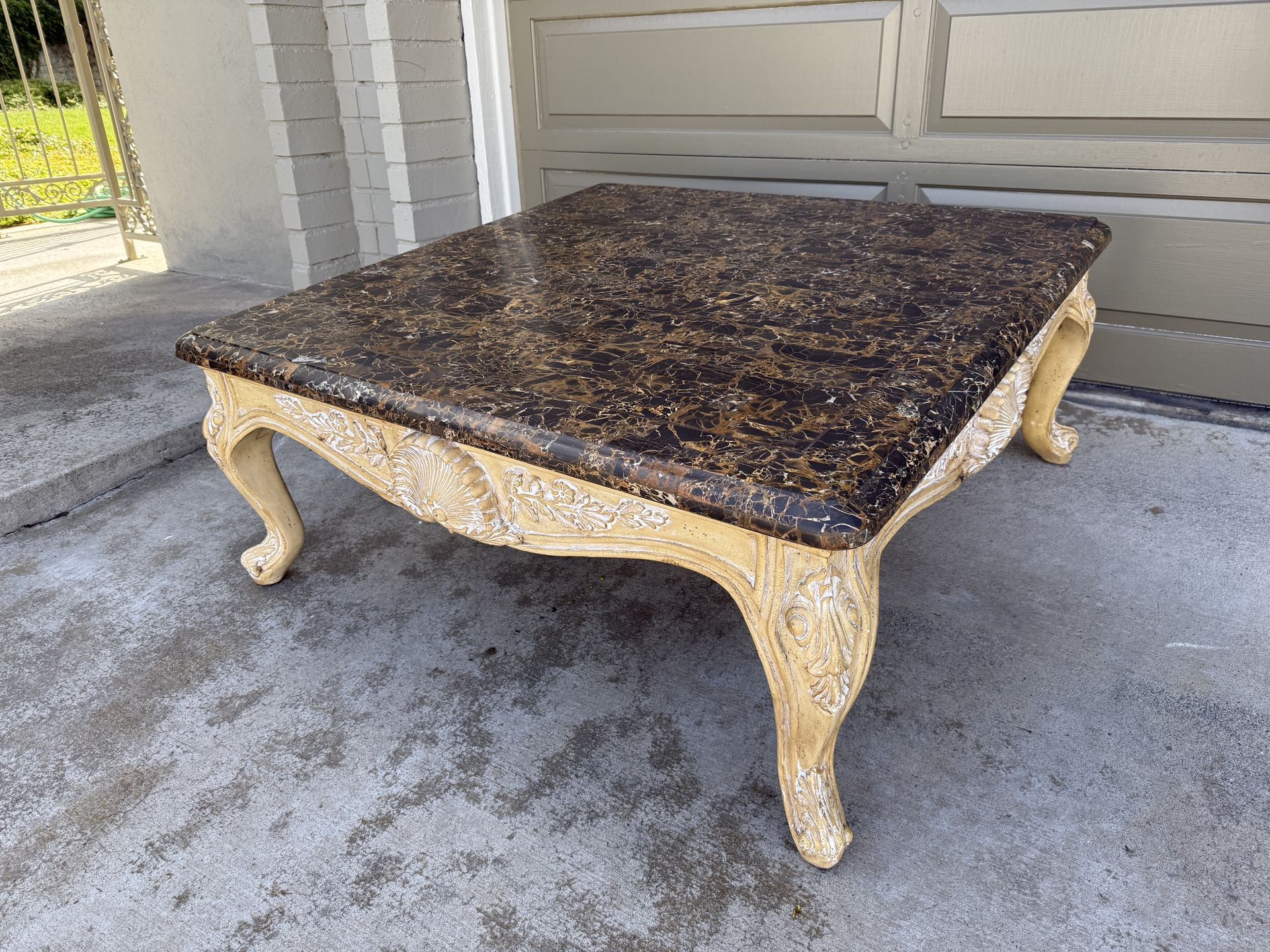 Marble Top Coffee Table  -  FREE