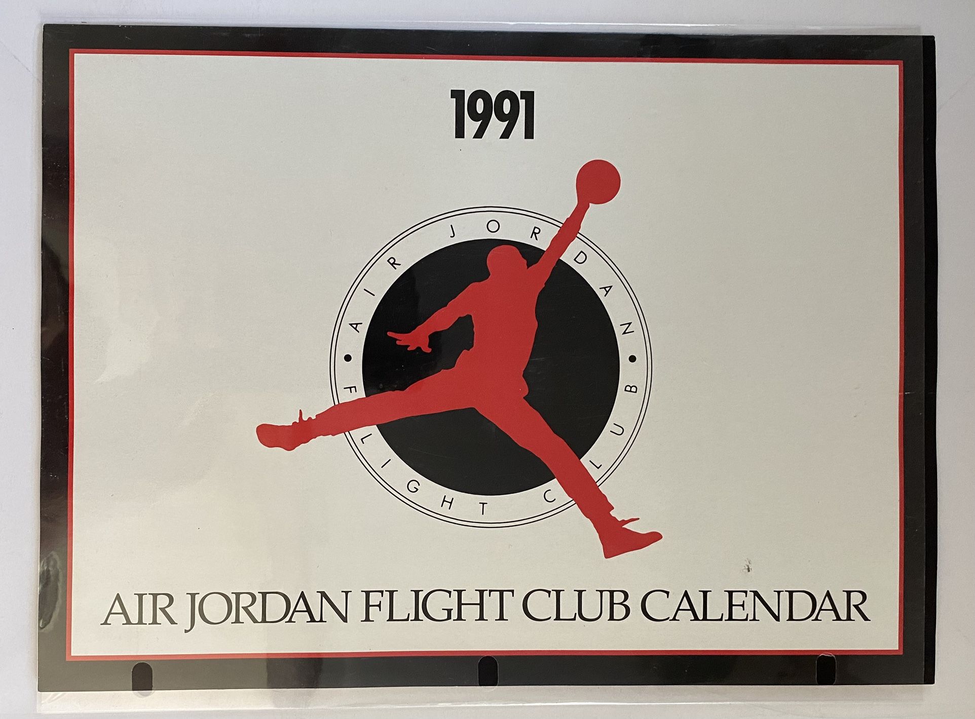 “Collectible” MICHAEL JORDAN -1991 Wheaties Air Jordan Flight Club CALENDAR~MINT