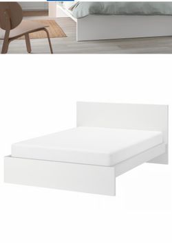 IKEA MALM bed frame QN white