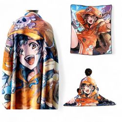 Anime Character Fleece Throw Blanket