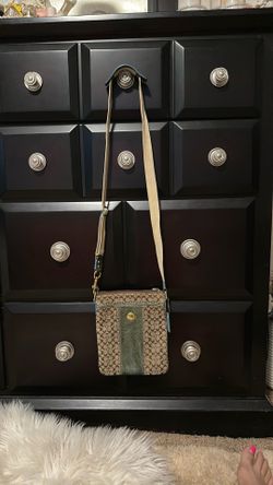 Coach Signature Jacquard Crossbody Bag with coin purse