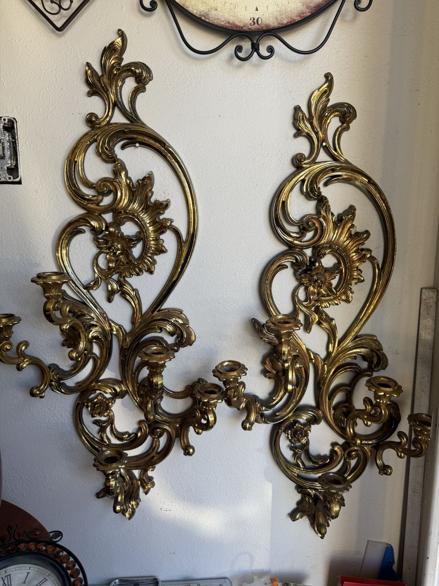 Home Interiors Syroco Sconces Set De Dos